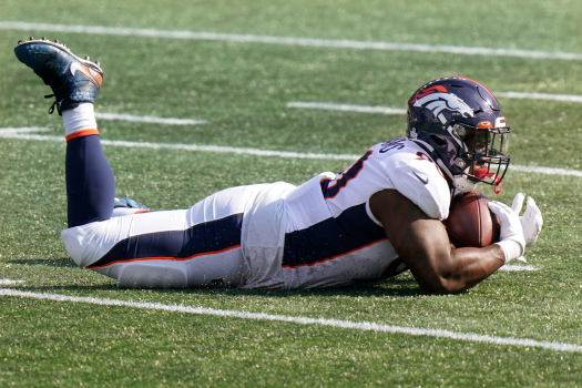 WATCH: Broncos’ DeShawn Wililams intercepts Patriots’ Cam
Newton 1