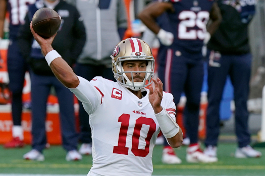 What the 49ers’ Shanahan, Garoppolo are saying after
dominant win over the Patriots 1