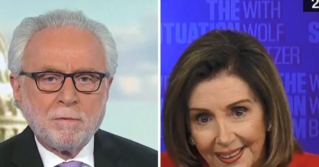 House Speaker Nancy Pelosi, CNN's Wolf Blitzer Clash over
Coronavirus Relief -- 'You Really Don't Know What You're Talking
About' 1