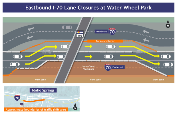 New I-70 express lane will open for ski season — but expect
construction delays through fall 1
