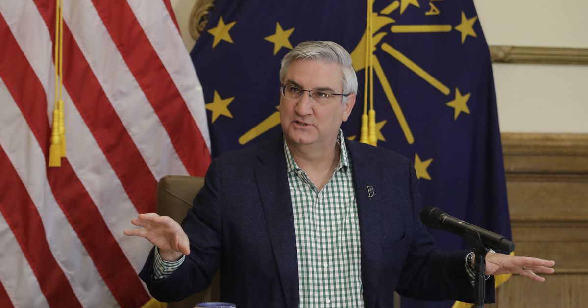 Indiana governor attacked from both sides over coronavirus
actions 1
