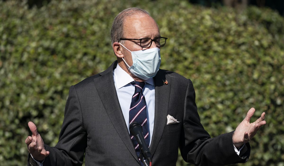 Larry Kudlow on coronavirus stimulus talks: 'The ball's not
moving much right now' 1