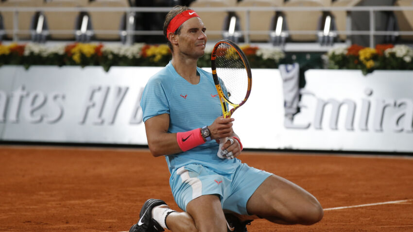 Rafael Nadal overwhelms Novak Djokovic to win French
Open 1
