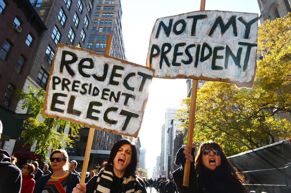 ‘Protests will be harder, heavier this time:’ New Yorkers
are girding for Election Day demonstrations 1