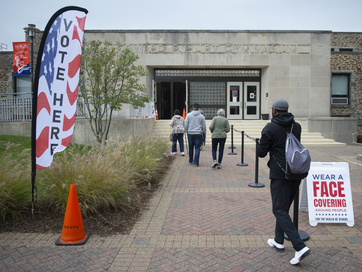 Maryland man arrested for refusing to wear mask while
voting 1 Maryland man arrested for refusing to wear mask while
voting 1