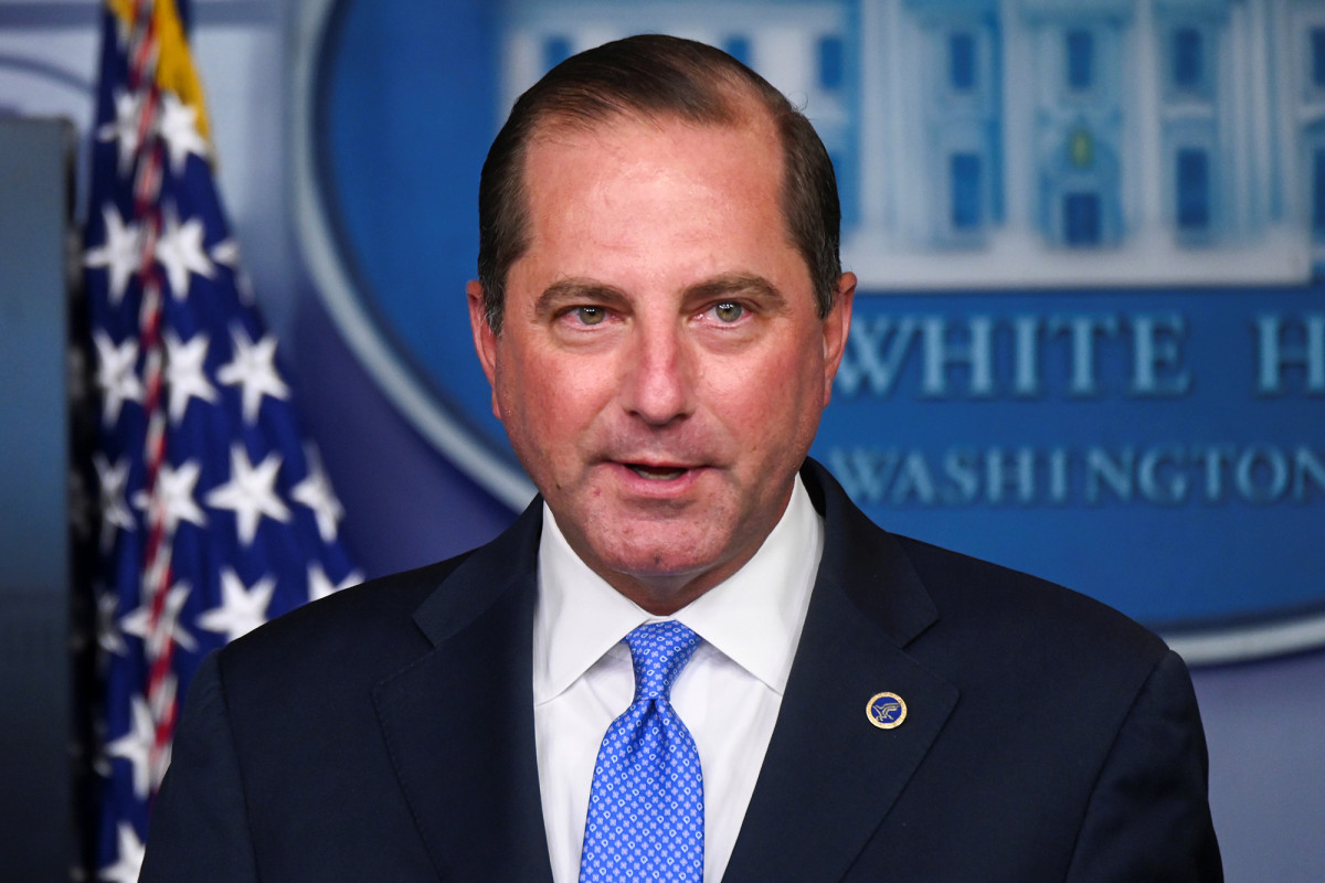 HHS Secretary says COVID-19 vaccine, treatment may be ‘weeks
away’ 1