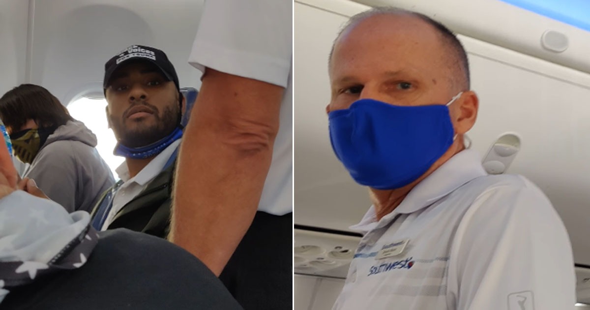 VIDEO: Man In ‘Black Voices for Trump’ Hat Kicked Off Flight
For Lowering Mask To Eat Peanuts 1