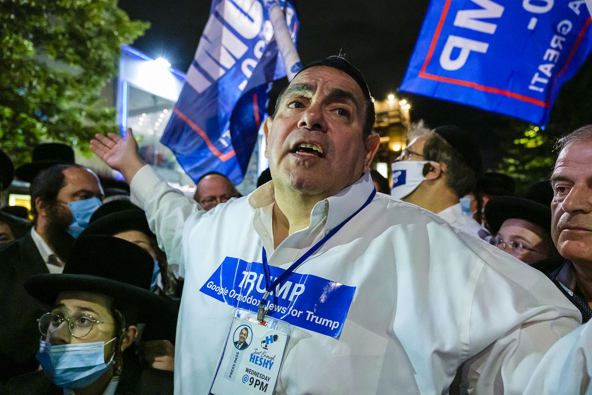 Robocall claims Trump campaign stoked Borough Park
protests 1 Robocall claims Trump campaign stoked Borough Park
protests 1