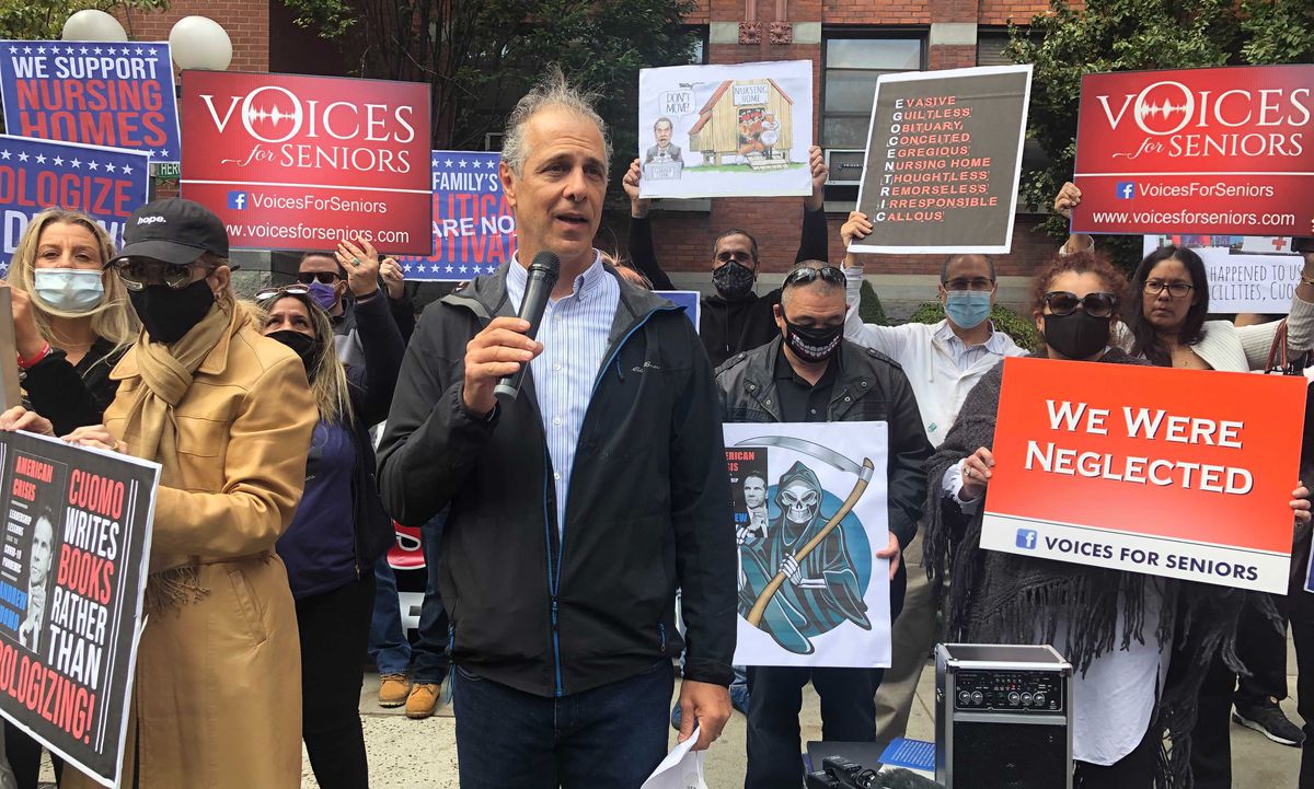 Protesters demand Cuomo apology over COVID deaths in nursing
homes 1