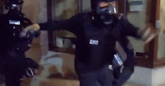 Watch: Police Tackle and Dogpile Portland Protester 1