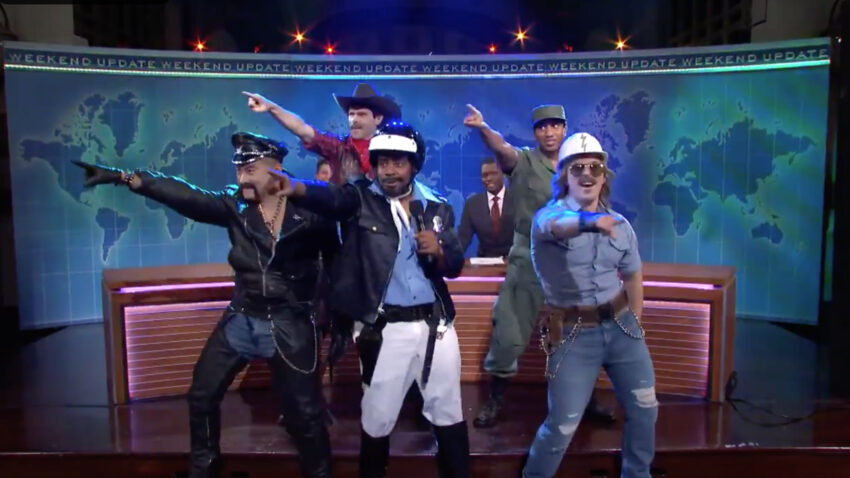 Village People protest Trump for 'Y.M.C.A.' use on 'Weekend
Update' 1