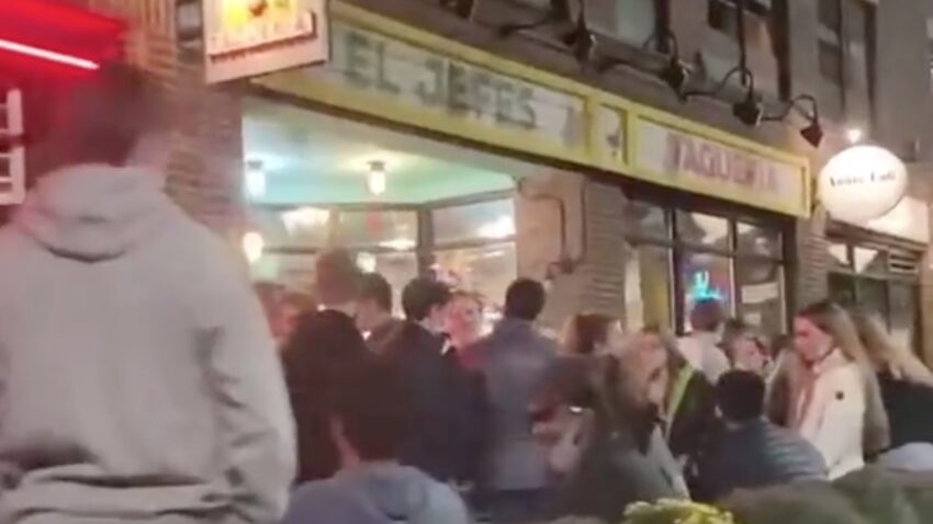 'Really, really disturbing to me': Viral video of group of
people not wearing masks in Harvard Square concerns Cambridge
officials 1