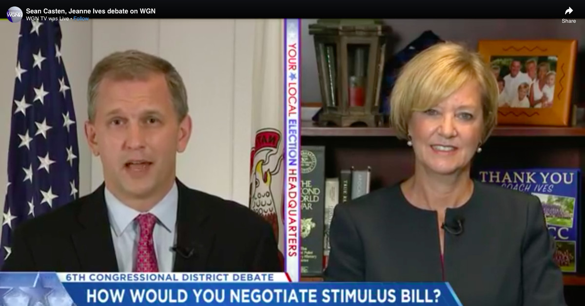 Democrat Rep. Sean Casten, Republican Jeanne Ives at odds
over COVID-19 response in Illinois 6 Congress race 1