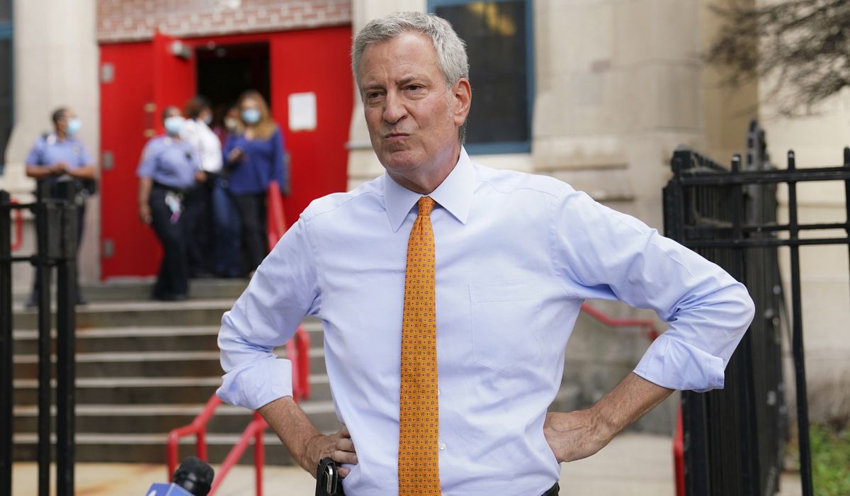 Bill de Blasio seeks restart coronavirus shutdown on New
York City neighborhoods 1