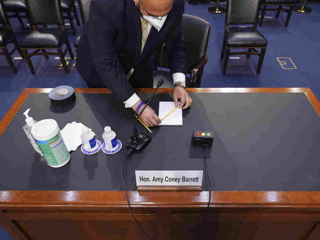 Capitol Officials Say Barrett Hearing Room Meets COVID-19
Safety Protocols 1
