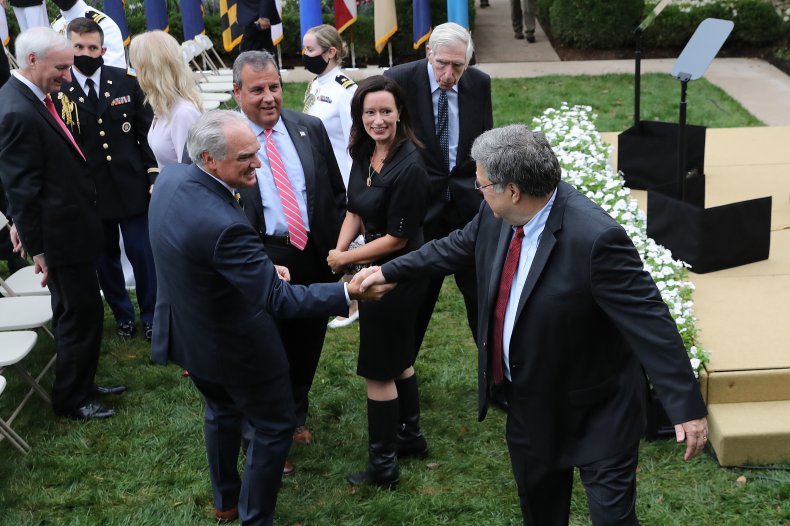 'Arrogant, Irresponsible': Bill Barr Faces Criticism Over
Refusal to Quarantine After Rose Garden Event 1