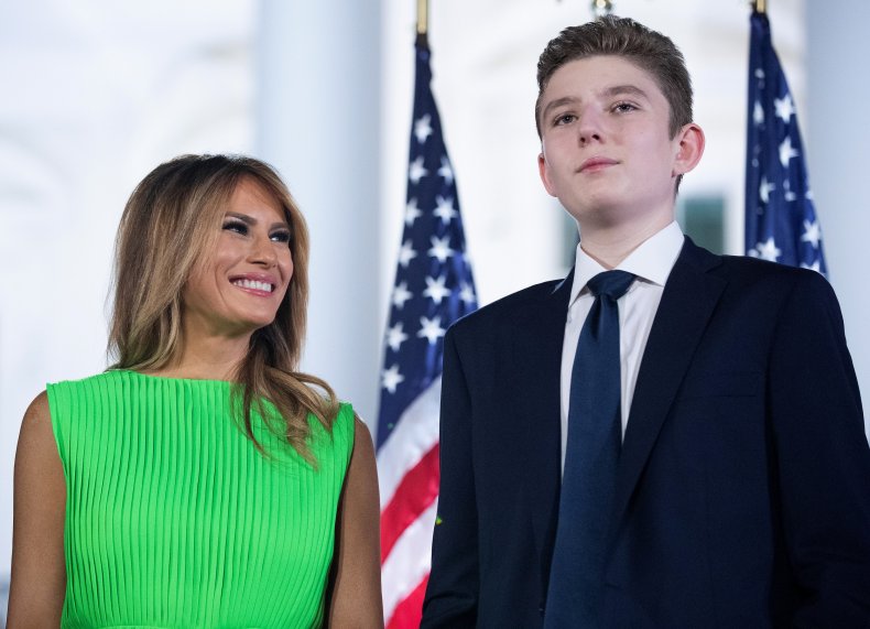 Barron Trump Tested Positive for COVID-19, Melania Trump
Reveals 1