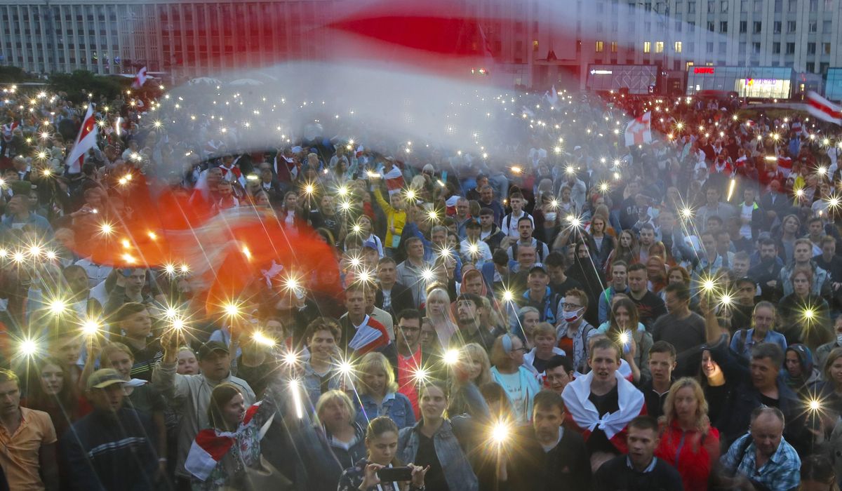 Nearly 3 months after vote, Belarus protests still go
strong 1