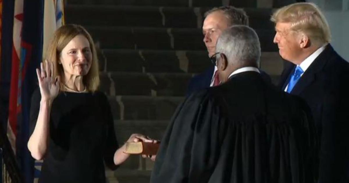 Eye Opener: Amy Coney Barrett sworn in as Supreme Court
justice 1