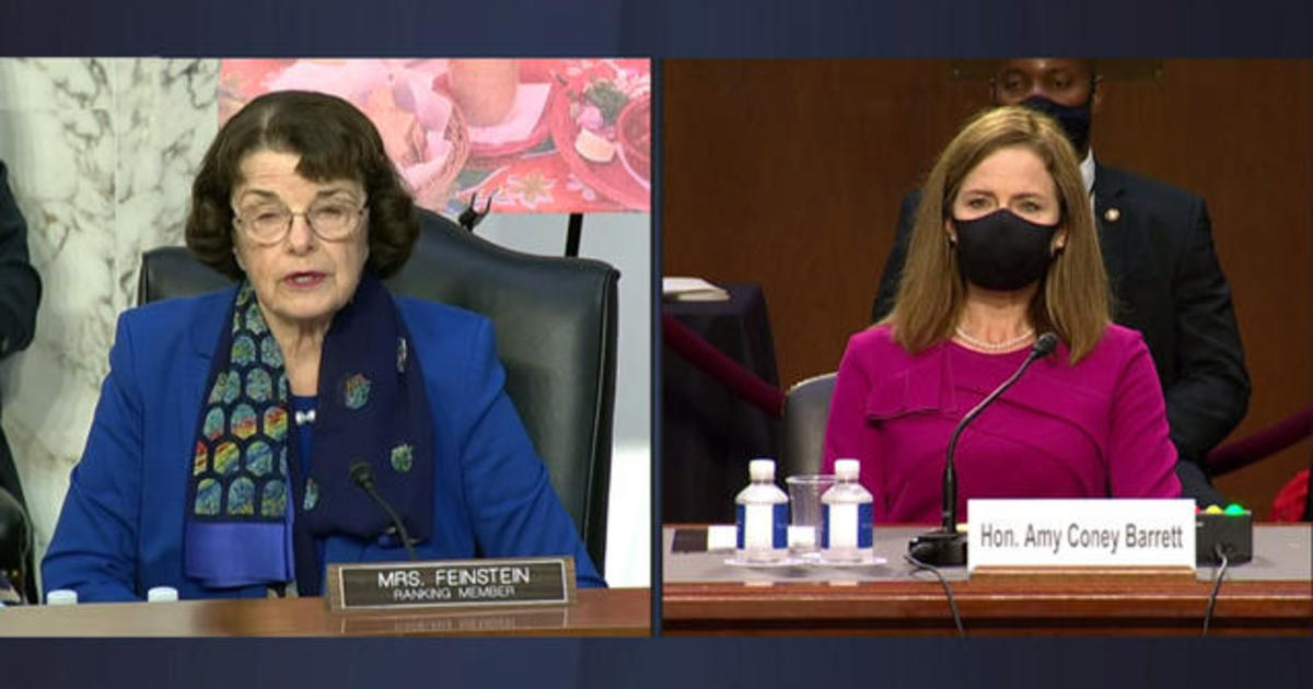 Senator Feinstein's opening statement at Amy Coney Barrett
confirmation hearing 1