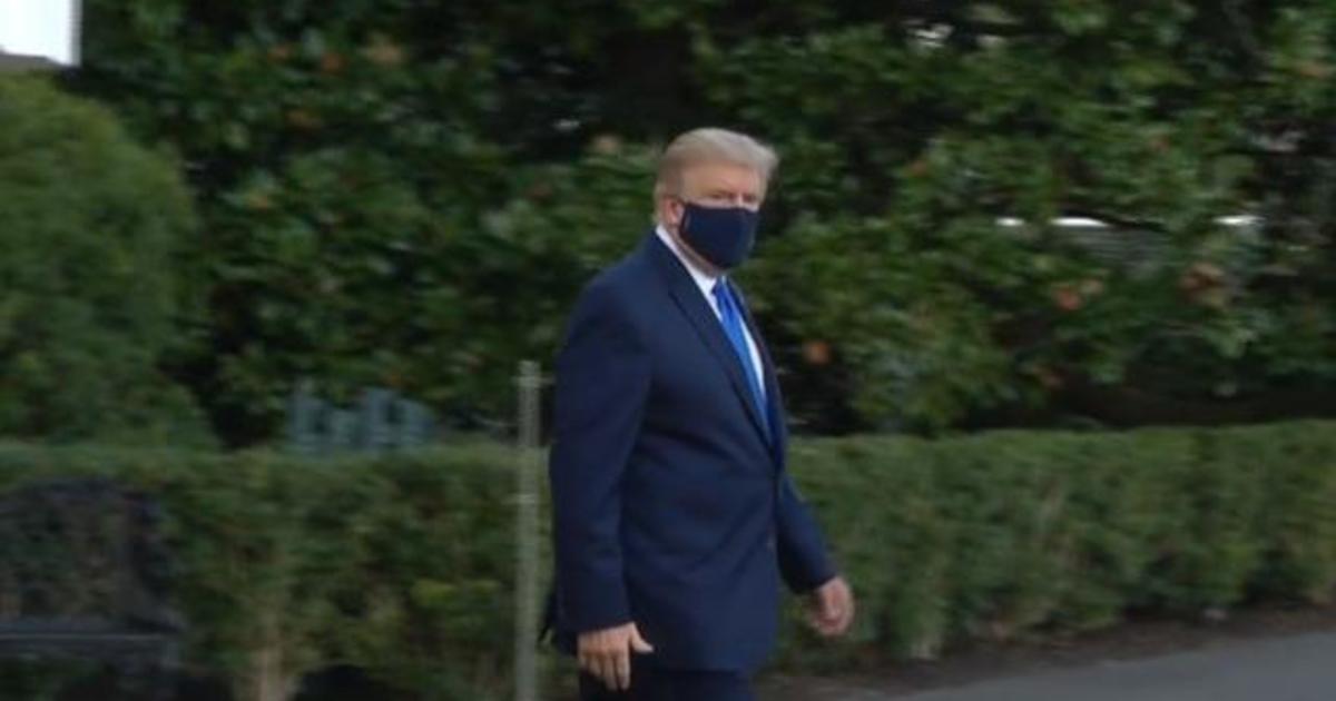 Trump tweets "Going well" after being flown to Walter Reed
for COVID-19 treatment 1