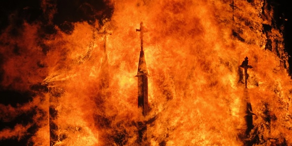 Vietnamese Baptist church burned down in Philly
riots 1