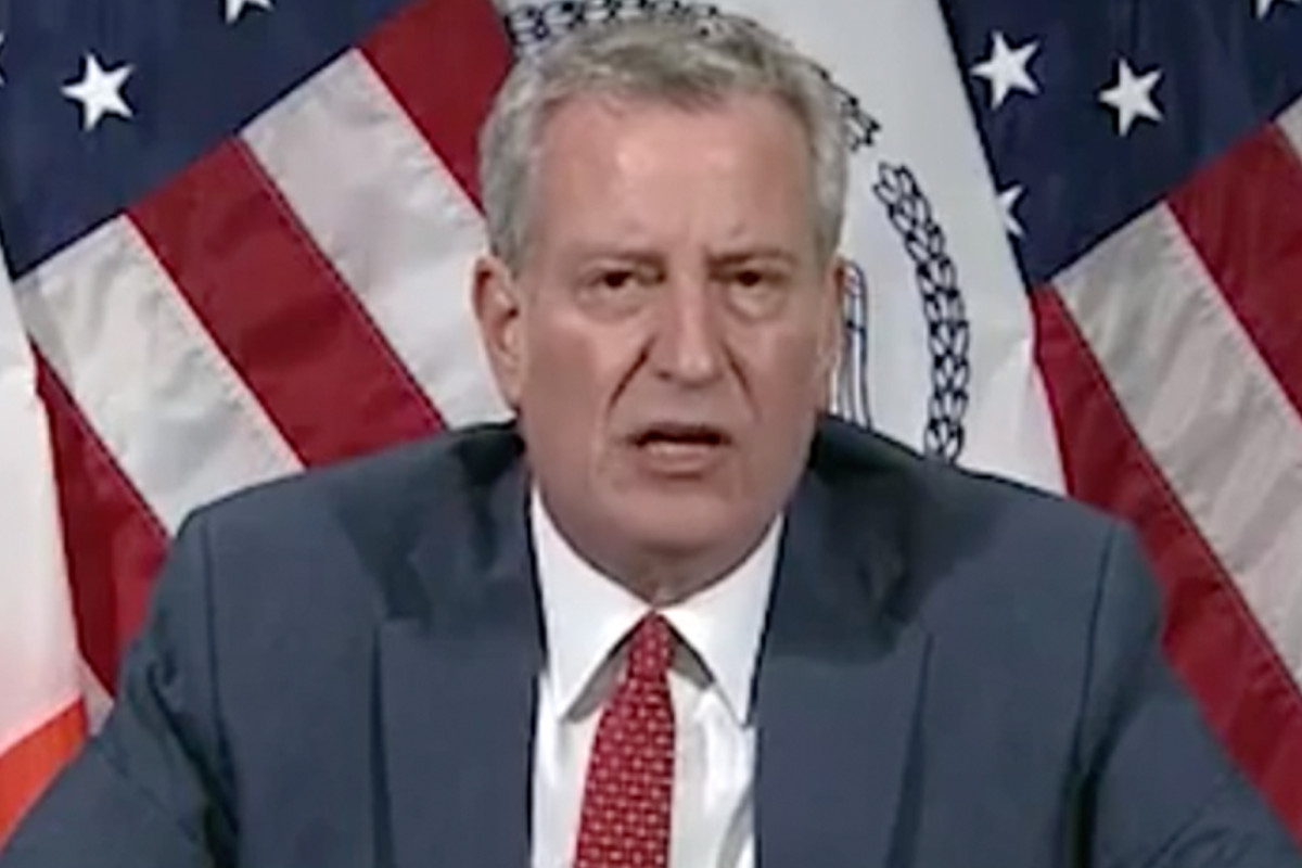 De Blasio: Could be weeks before COVID-19 restrictions in
hot spots lifted 1