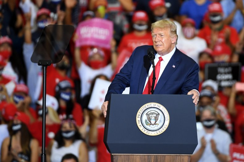 Donald Trump Attends Masks-Optional Indoor Las Vegas Church
Service as COVID Cases Spike in Nevada 1