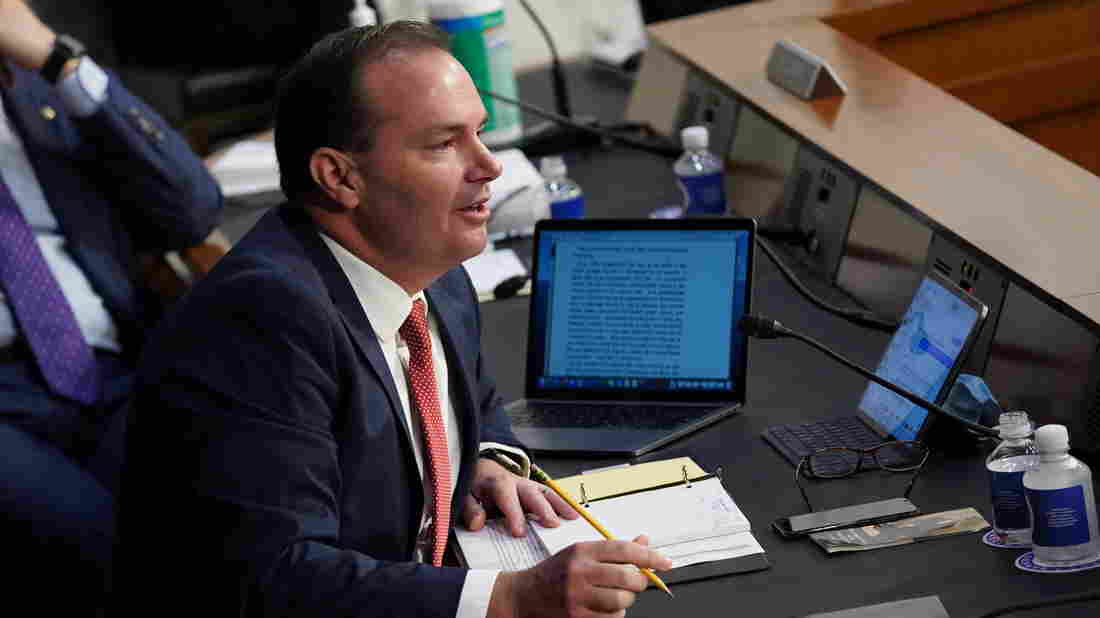 Sen. Mike Lee, Recently Infected With Coronavirus, Attends
Confirmation Hearing 1