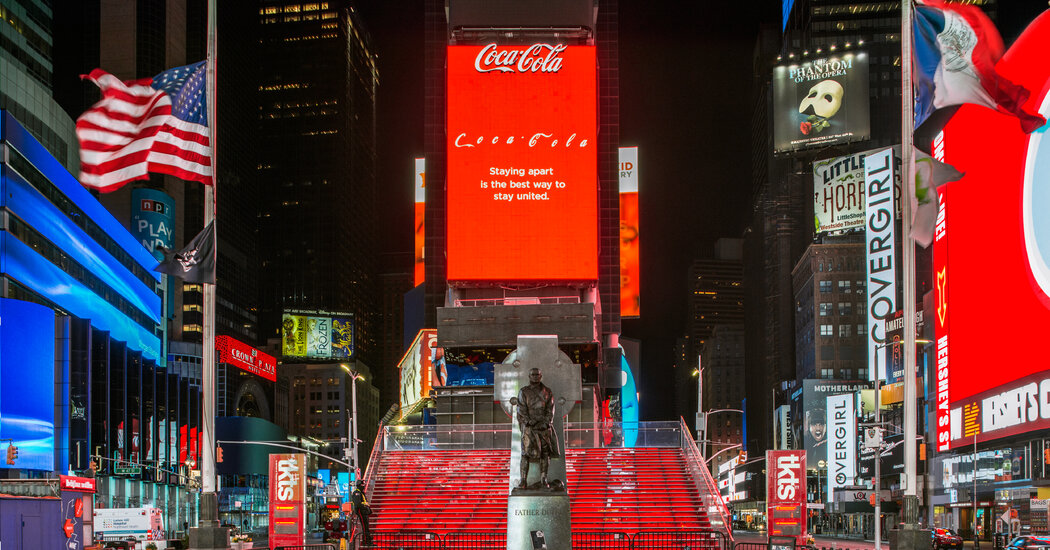 George Floyd Billboard Goes Up in Times Square 1