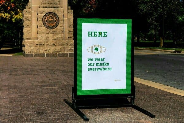 Notre Dame’s President Faces an Angry Campus After Getting
the Coronavirus 1