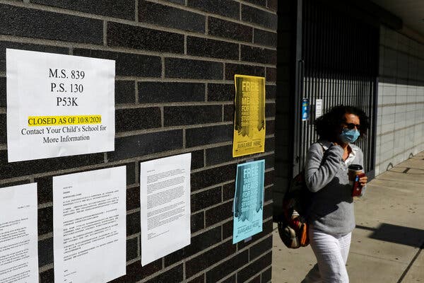 Bright Spot for N.Y.C.: In Schools, Only 18 Positives Out of
10,676 Tests 1