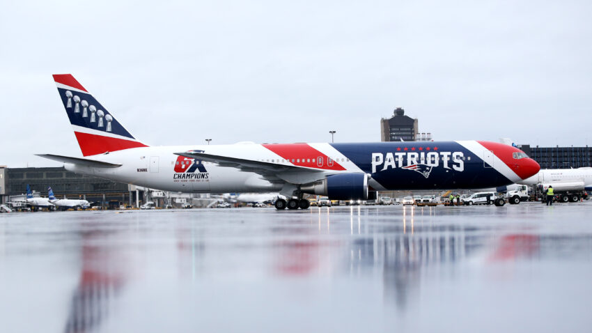 The Patriots will reportedly fly in two planes to Kansas
City 1