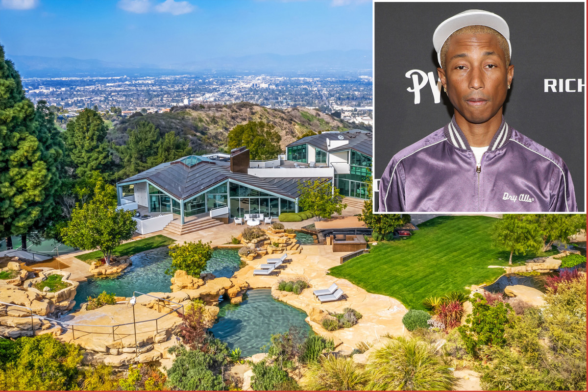 Pharrell Williams sells glass ‘office building’ house for
$14M 1