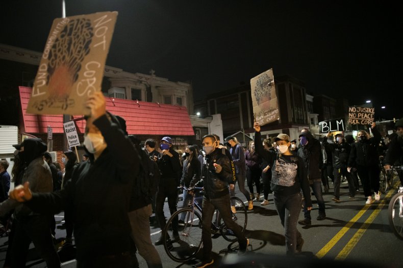 National Guard Deployed as Philadelphia Sees Second Night of
Looting, Protests After Police Shooting of Black Man 1
