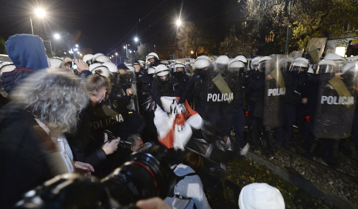 Polish police: 15 detained after abortion ban
protest 1