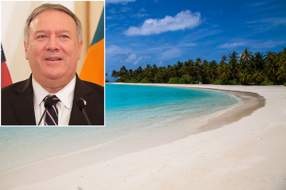 Pompeo says US will open embassy in the Maldives with a
resident ambassador 1
