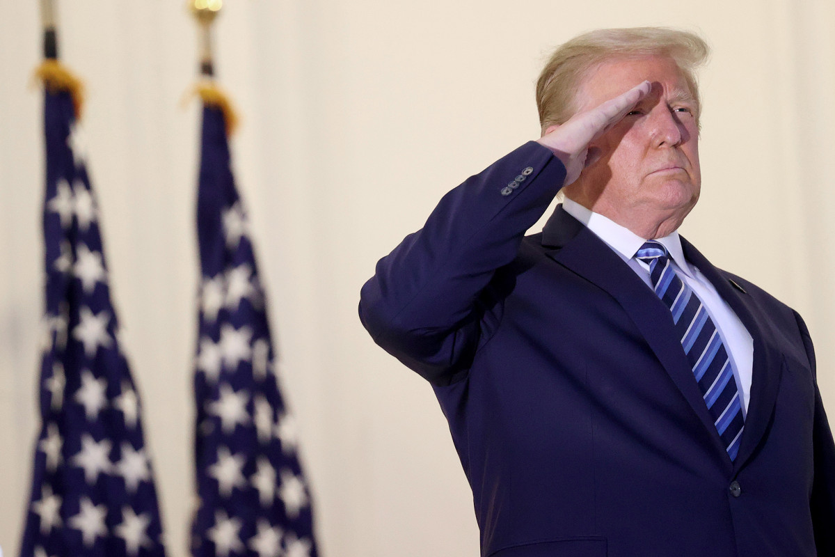 Trump ‘figured’ he may catch COVID-19 performing standard
presidential duties 1