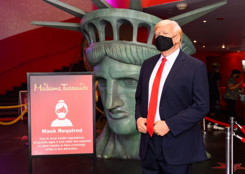 Madame Tussauds Amsterdam Places Wax Trump Figure in
'Quarantine' After COVID Diagnosis 1