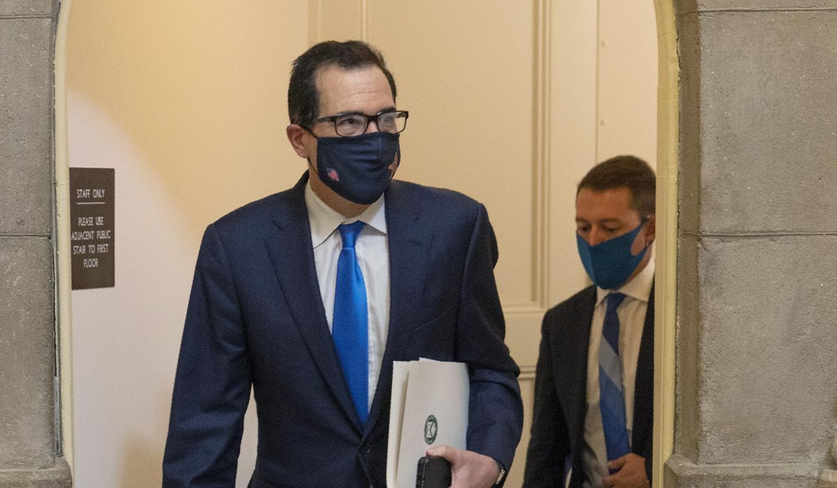 Steven Mnuchin: Getting a coronavirus deal before the
election looks 'difficult' 1
