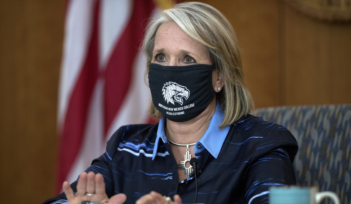 Michelle Lujan Grisham, New Mexico governor, renews
coronavirus restrictions 1