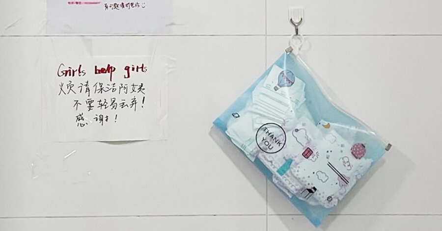 ‘Stand by Her’: In China, a Movement Hands Out Free Sanitary
Pads in Schools 1