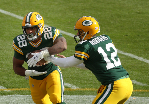 Packers running back tests positive for COVID-19, out
Thursday vs. Niners 1