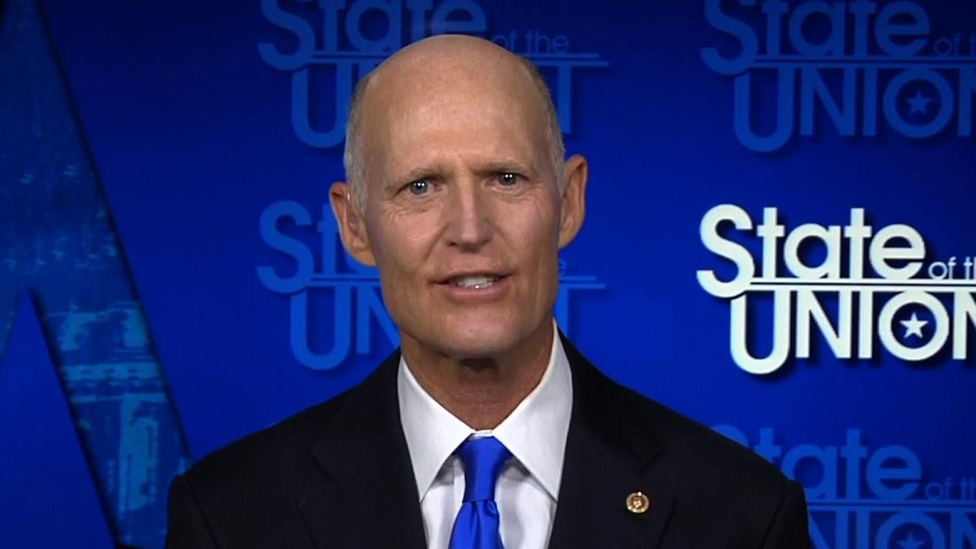 GOP Sen. Rick Scott says 'we haven't beaten' Covid-19 as
President pushes false claims on pandemic 1