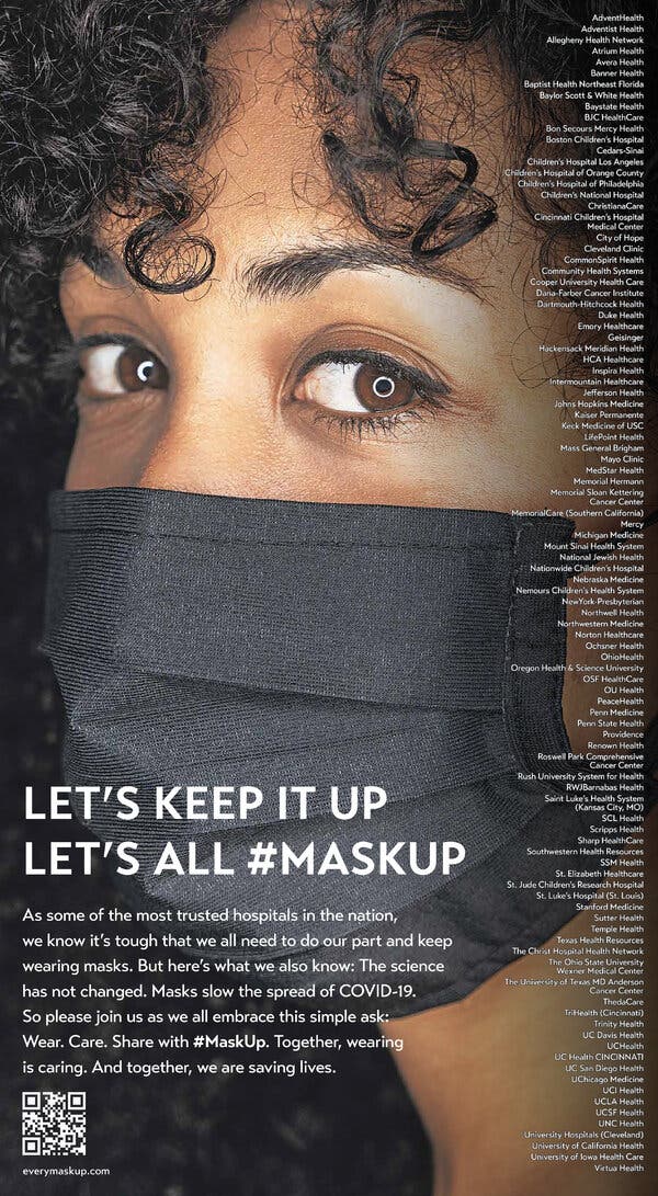 A Call to Arms: Wear a Mask 1