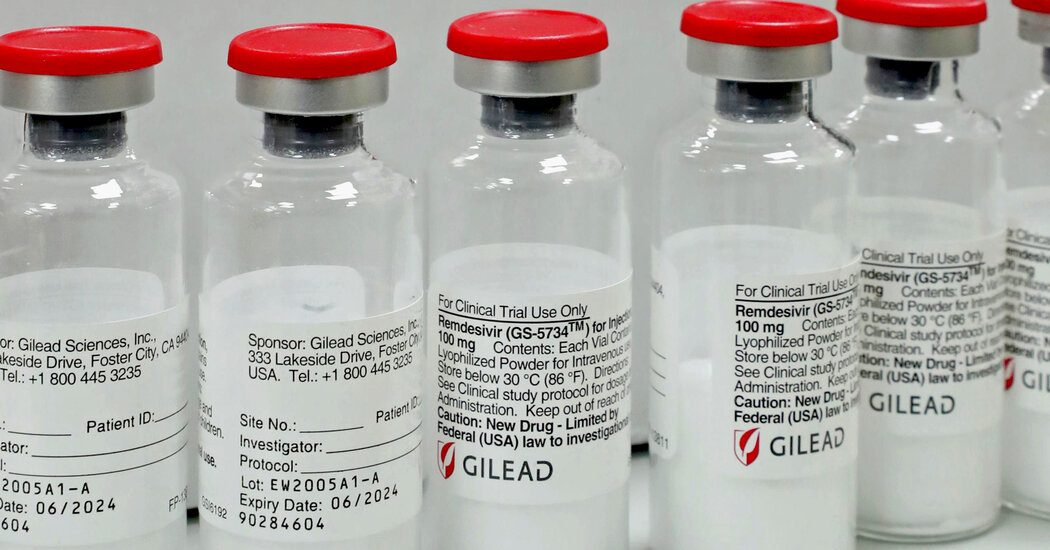 World Health Organization Rejects Antiviral Drug Remdesivir
as Covid-19 Treatment 1