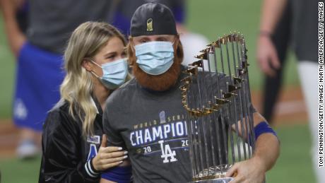 Days after winning the World Series, the Dodgers have five
positive Covid-19 cases 1