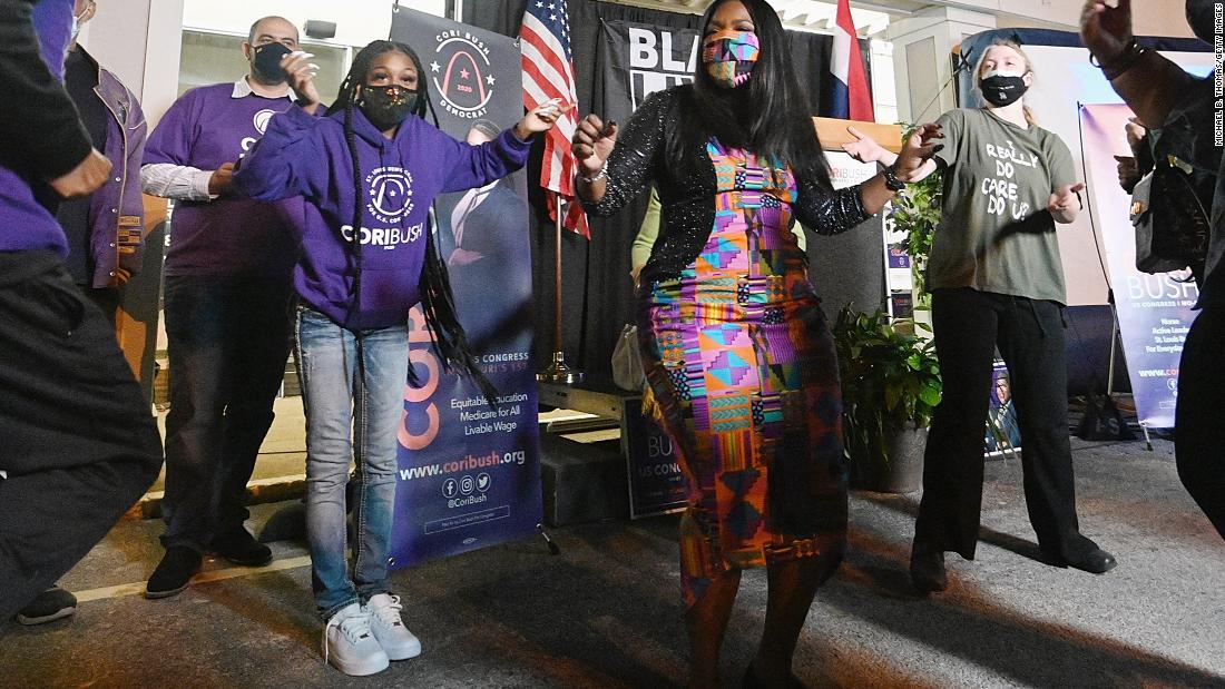 She got into politics after the Ferguson protests. She just
became the first Black woman to represent Missouri in
Congress 1