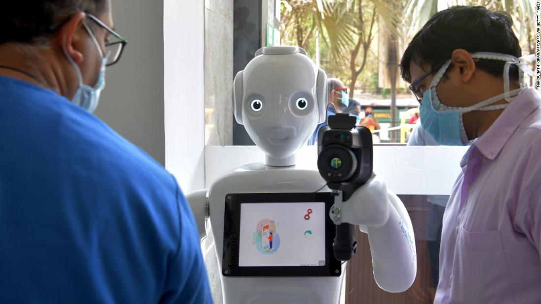 Robots are joining the fight against coronavirus in
India 1