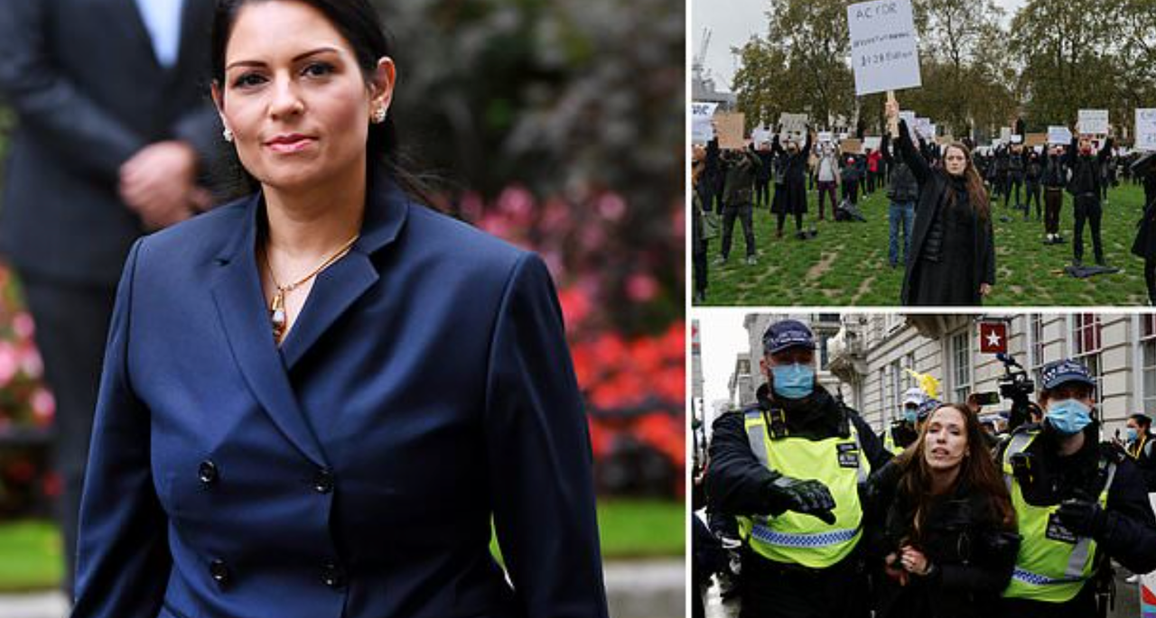 UK To Ban Protests Of Two Or More People Ahead Of National
Lockdown  1